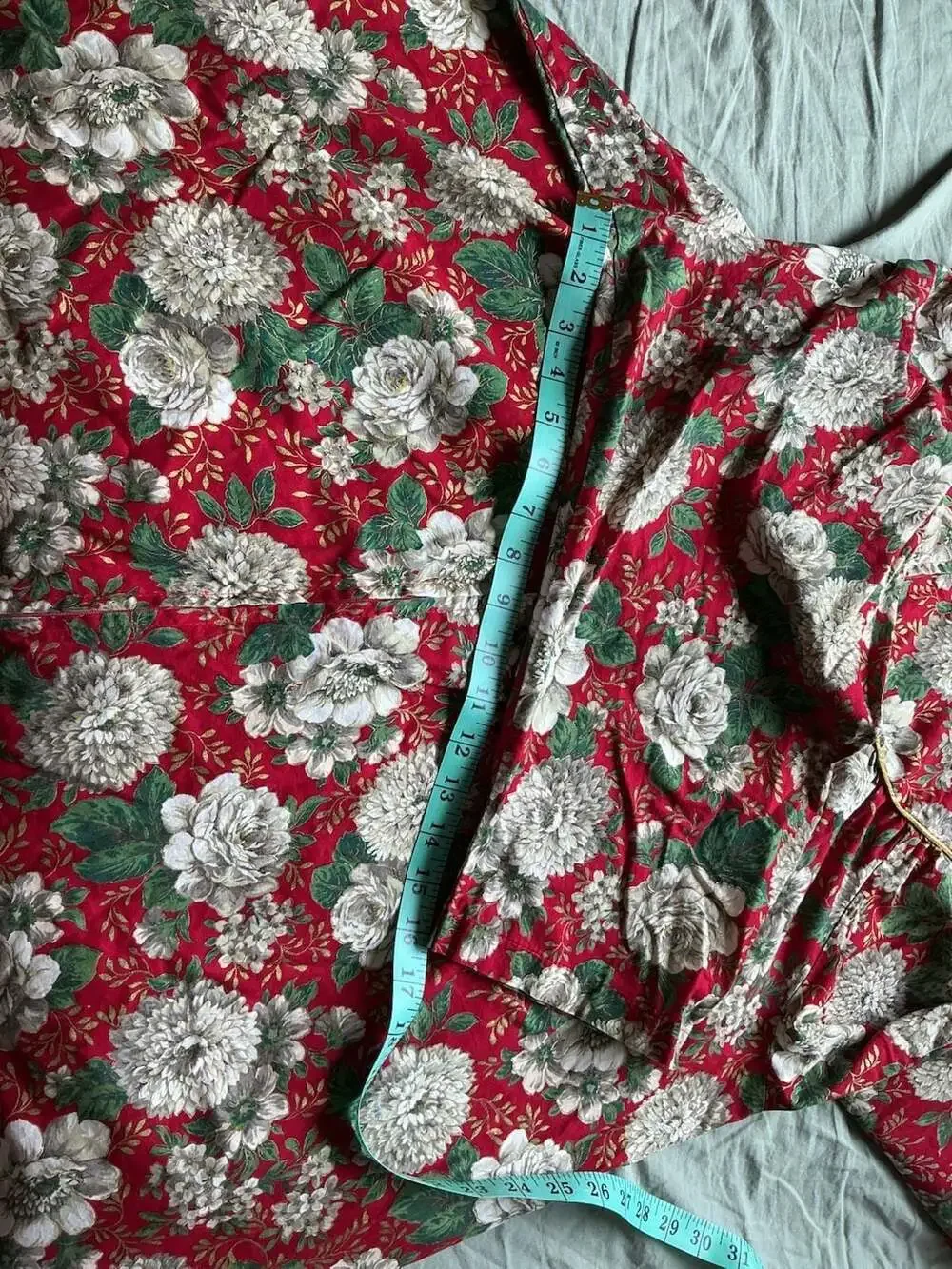 Vintage Carole 100% Cotton Floral Long Sleeves House Dress Size XL
